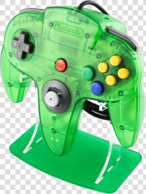 Jungle Green N64 Funtastic Controller   Nintendo 64 Watermelon Red  HD Png Download