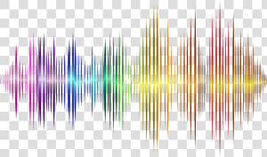 Transparent Waves Png   Rainbow Sound Waves Transparent Background  Png Download