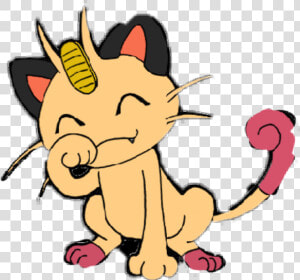 Meowth Transparent Pokemon Yellow   Meowth Sad Vector  HD Png Download