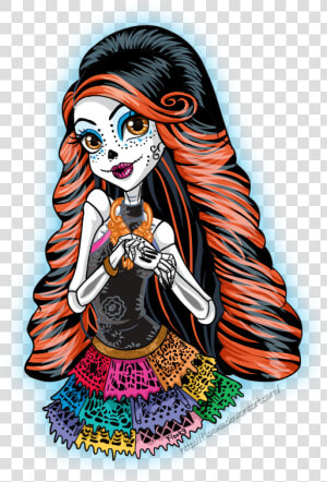 Transparent Monster High Clipart   Skelita Monster High Dibujo  HD Png Download