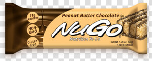 Nugo Peanut Butter Chocolate Bars  HD Png Download