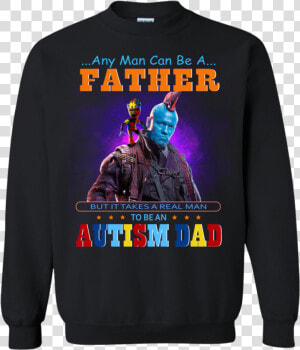 Groot And Yondu Autism Dad Any Man Can Be A Father   One Piece Ugly Christmas Sweater  HD Png Download