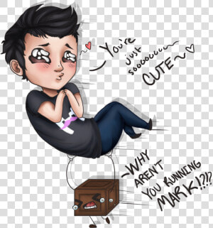 Tiny Box Tim   Markiplier And Tiny Box Tim Fanart  HD Png Download