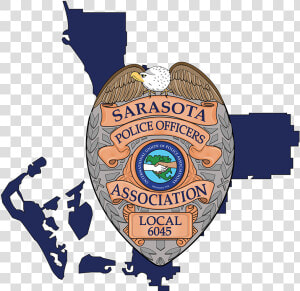 Sarasota Police Department Badge  HD Png Download