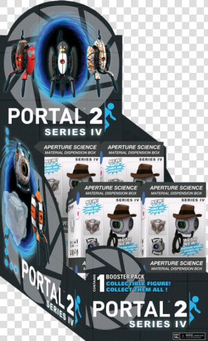 Series Iv Miniature Figure Booster Pack   Portal 2 Blind Box Turrets Series 4  HD Png Download