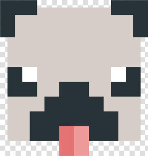 Minecraft Png Images   Make A Pug Face In Minecraft  Transparent Png