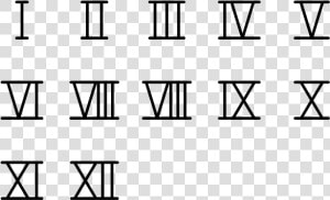 Roman Numeral 2 Png   Font Roman Numerals  Transparent Png