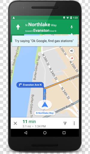 Navigation Google Maps Phone  HD Png Download