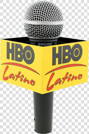 Hbo Latino Rectangle Mic Flag   Mic Flag News Microphone  HD Png Download