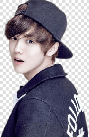 Lu Han Wearing Cap Clip Arts   鹿 晗 致 愛 歌詞  HD Png Download