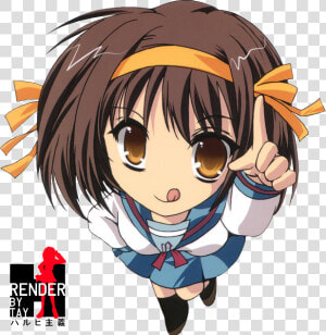 Transparent Haruhi Suzumiya Png   Chibi Haruhi Suzumiya Png  Png Download