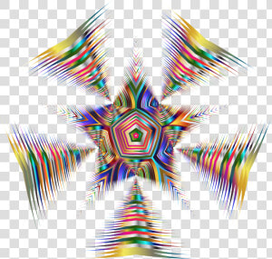 Psychedelic Star Png   Png Download   Portable Network Graphics  Transparent Png