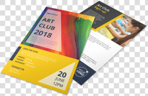 School Art Club Flyer Template Preview   Flyer  HD Png Download