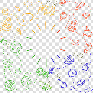 School  Icons  Design  Colorful  Education  Book  Set   Gambar Ikon Grup Wa Sekolah  HD Png Download