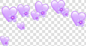 Heart Hearts Crown Emoji Tumblr Purple Heart Crown   Cute Heart Crown Transparent  HD Png Download