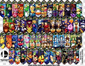  super Smash Brothers   video Games   nintendo  Wallpaper   Smash Bros Characters Art  HD Png Download