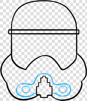 How To Draw Stormtrooper Helmet   Stormtrooper Helmet Draw  HD Png Download