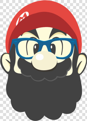 Mario Beard   Png Download   Super Mario Con Barba  Transparent Png