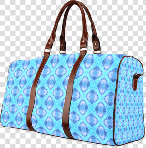 Abstract Circles Arches Lattice Aqua Blue Waterproof   Harry Potter Travel Bag  HD Png Download