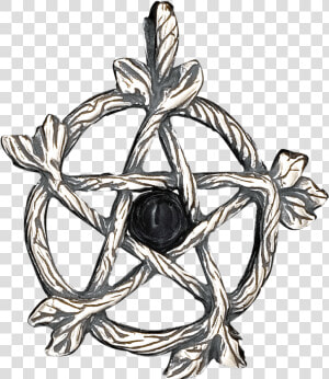 Woodland Pentacle Pendant   Transparent Wicca Symbols  HD Png Download