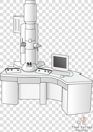 Transmission Electron Microscopy   Transmission Electron Microscope Cartoon  HD Png Download