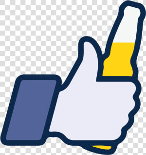 Facebook Like Beer Icon Vector Logo Thumbs Up   Facebook Icon Ice Cream  HD Png Download