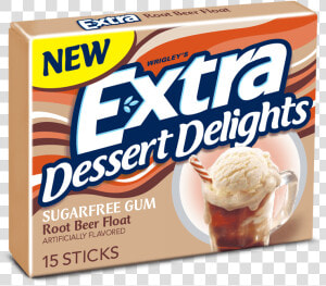 Root Beer Float Sugarfree Gum   Extra Gum Dessert Delights  HD Png Download