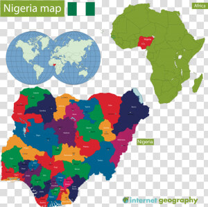 A Map To Show The Location Of Nigeria   Largest Ocean In Nigeria  HD Png Download