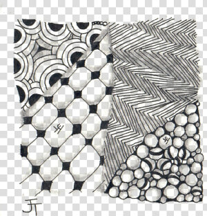 A Taste Of Zentangle   First Tile   Illustration  HD Png Download