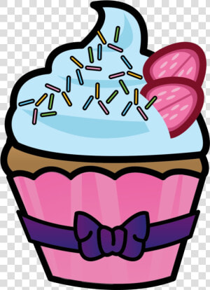 Cupcake Cupcakes Clipart Half Eaten Sketsa Gambar Ice   Cupcake  HD Png Download