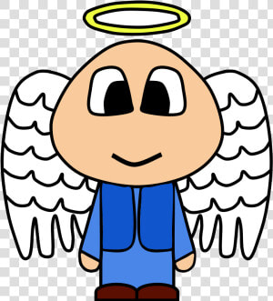 Angel  Halo  Wings  Big Eyes  Cartoon Person Clipart   Person With Halo Clipart  HD Png Download