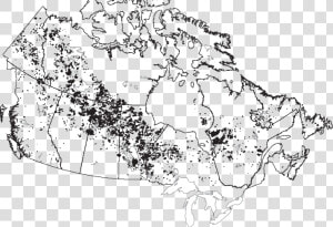 Map Of Large Fires In Canada    Forest Regions Of Canada  HD Png Download