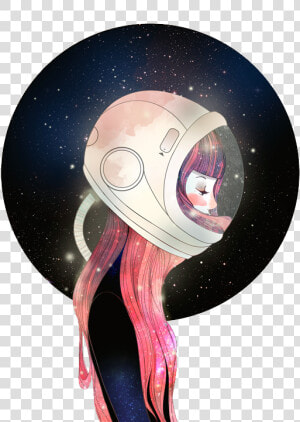 Transparent Tumblr Watercolor Png   Astronauta Girl  Png Download