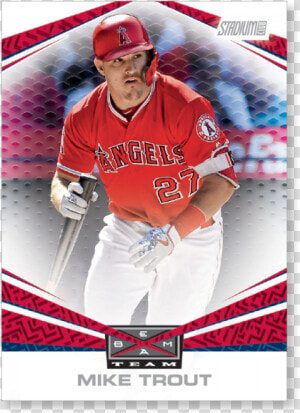 Mike Trout 2019 Topps Stadium Club Baseball Beam Team   Baseball Player  HD Png Download