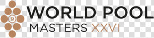 World Pool Masters   World Pool Masters Logo  HD Png Download