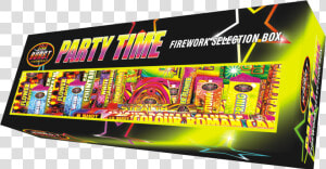 Party Time Selection Box Firework  HD Png Download