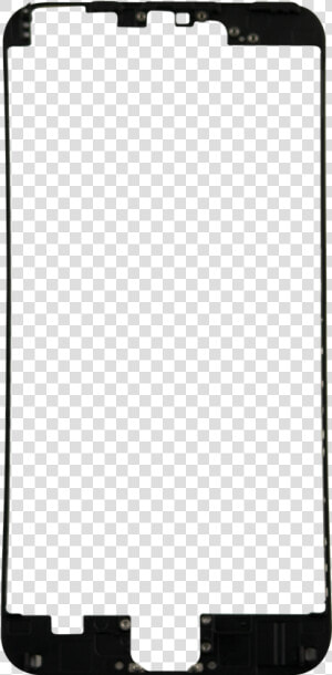 Iphone 6 Plus Black Front Frame With Hot Glue   Hot Glue Iphone 6   HD Png Download