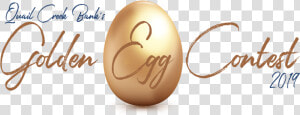 Quail Creek Bank Golden Egg Hunt Logo   Calligraphy  HD Png Download