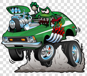 Vector Graphics   Png Download   Gremlin Car Cartoon  Transparent Png