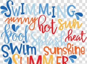 Sunshine Clipart Word Art   Summer Word Art  HD Png Download