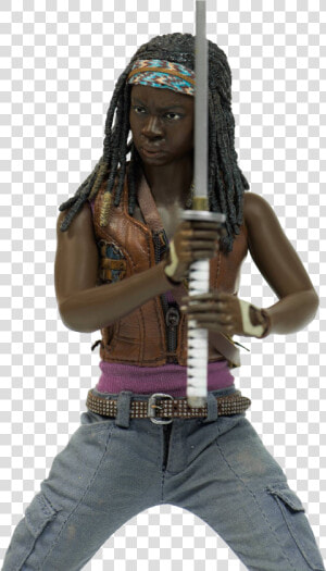 Threezero The Walking Dead Michonne Figure Toyslife   Michonne  HD Png Download