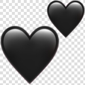  emoji  hearts  black  aesthetic  mine  freetoedit   Heart  HD Png Download