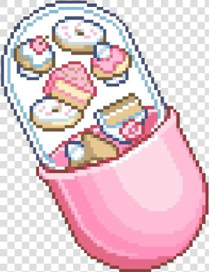  kawaii  food  drawing  pastel  pixel  freetoedit   Food Pixel Drawing  HD Png Download