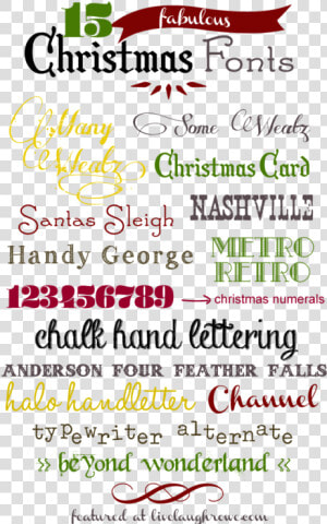 15 Free Christmas Fonts   Fun Christmas Fonts  HD Png Download