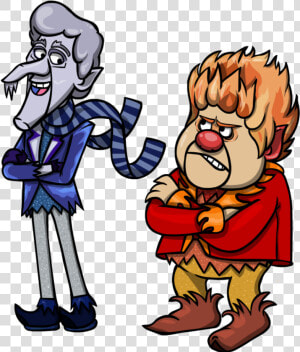 Warmth Clipart Mr Sun   Heat Miser And Snow Miser Cartoon  HD Png Download