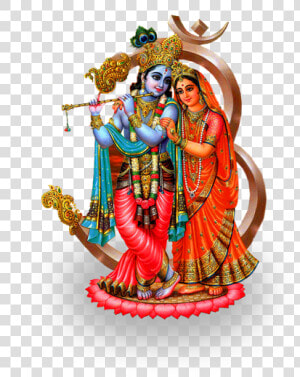 Shree Krishna And Radha  HD Png Download