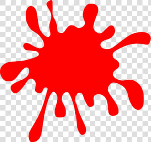 Red Paint Splat Clipart   Png Download   Black Paint Splash Clipart  Transparent Png