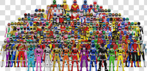 No Caption Provided   All Power Rangers Super Sentai  HD Png Download