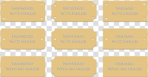 Blank Aluminum Engraving Plate   Gold Brass Plates For Engraving  HD Png Download