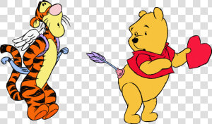 Valentine Clipart Pooh   Winnie The Pooh Valentine  HD Png Download